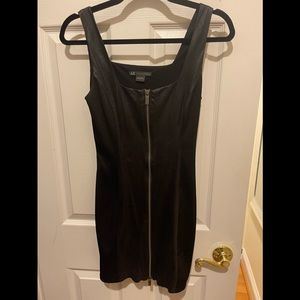Armani exchange black zipper dress
